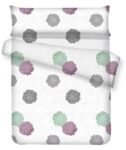 juego funda nórdica con bajera completo Diseño flor Tejido 50% algodón, 50% poliéster.