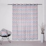 Visillos Tricolor con Ojales de Acero para Salón y Dormitorio