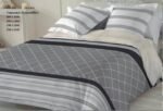 Edredón Tolrá CS007 en Gris: Sherpa Seda 150cm, 600g con Borreguito para Otoño e Invierno.