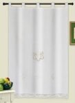 Cortinas Rústicas Bordadas para Cocina y Baño R1047