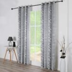 Cortinas para salón gris con negro para Dormitorio Habitación comedor