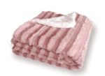Manta de sofá de visón de pelo con sherpa para cama calentita y mimosa decorativa las mejores compañera viaje son decorativa mimosa en 4 Tamaños Color Rosa.