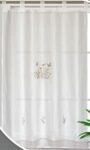 Cortinas Bordadas Rústicas de Alta Calidad 150-220cm