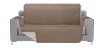 Cubre sofá reversible acolchada Livina Camel reversible crudo color diferente por los 2 lados cada funda tiene tacto suave y agradable.