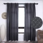 Cortinas con 3 Formas de(uso) con diseño Rombos , para Salón ,Habitación con Efecto de visillo 140X260cm.