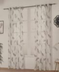 Cortina traslúcida visillo de dormitorio ,sala para ventanas de balcón cortina traslúcida ollas de plumas en azul medidas 140 x 260cm