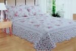 Colcha bouti tacto algodón para cama de 135 y 150cm con dos fundas de 50 x 70 cm de Regalo.