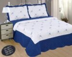 Colcha para Cama (G-2611) Cubrecama Bordada Cosida con Fundas para Primavera/Verano/otoño