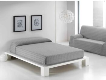 Cubre sofá Multiusos jarapas Composición del tejido: 80% Algodón, 20% Poliéster Fabricado en España Color liso Color Gris