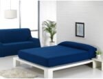 Trapos sofá Multiusos jarapas  Espiga ,80% Algodón, 20% Poliéster tonos Azul Negro.