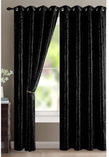 Cortinas de terciopelo liso opacas de 145 x 260cm pasa salas, salones, dormitorios dando privacidad y elegancia un toque señorial.