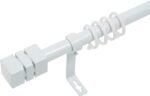 Barra Extensible Blanca 19-16mm con Soportes Modernos
