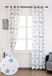 Cortina Estrellas Juvenil Aqua 145×260 cm – Elegante y Privada