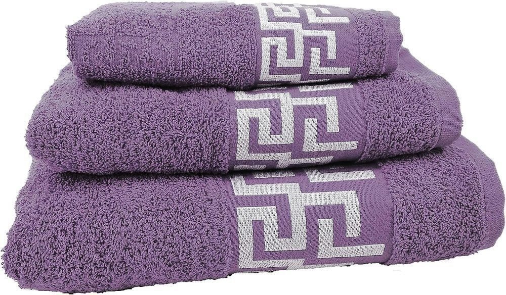 Toallas de baño algodón 100% Portugués en Morado. Gran absorción,450g/m2,súper Suave.