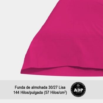 Fundas de Almohada Fucsia 50P Polialgodón 144 Hilos