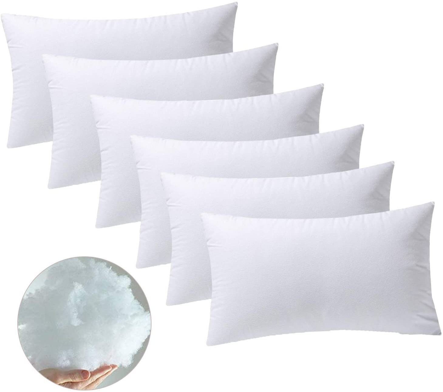 Pack 6 Rellenos Cojín 40x60cm Antialérgicos y Firmes