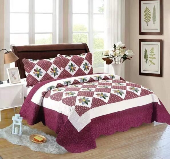 Colcha Bouti patchwork Mándalas y flores Multicolor Tacto algodón para Cama Estampada Verano Acolchada Colchas Cubre Primavera y Entretiempo.