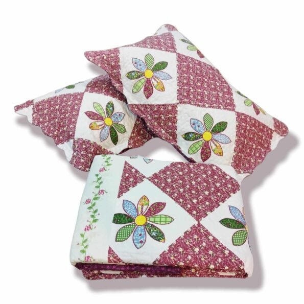 Colcha Bouti patchwork Mándalas y flores Multicolor Tacto algodón para Cama Estampada Verano Acolchada Colchas Cubre Primavera y Entretiempo.