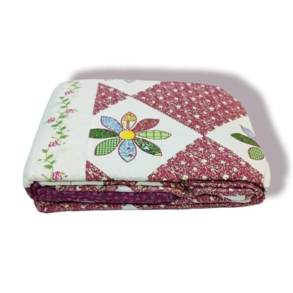 Colcha Bouti patchwork Mándalas y flores Multicolor Tacto algodón para Cama Estampada Verano Acolchada Colchas Cubre Primavera y Entretiempo.