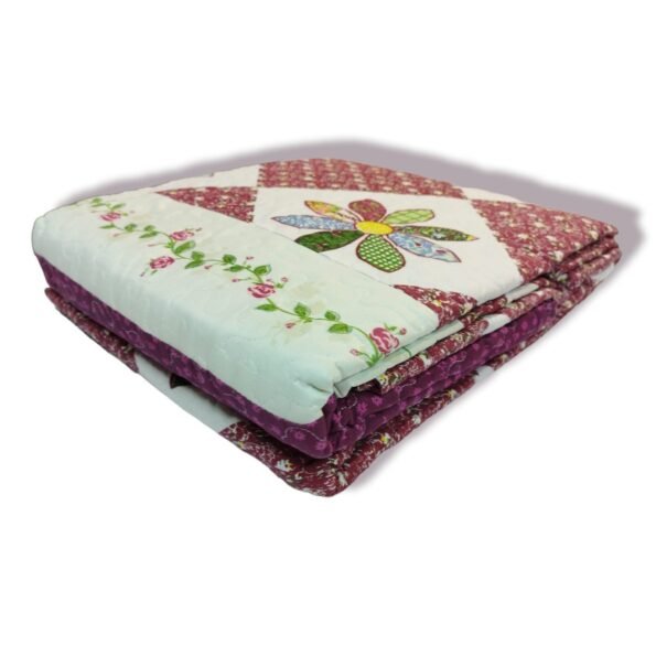 Colcha Bouti patchwork Mándalas y flores Multicolor Tacto algodón para Cama Estampada Verano Acolchada Colchas Cubre Primavera y Entretiempo.