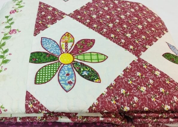 Colcha Bouti patchwork Mándalas y flores Multicolor Tacto algodón para Cama Estampada Verano Acolchada Colchas Cubre Primavera y Entretiempo.