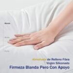 Almohada de Fibra Lavable con Cremallera: Máximo Confort