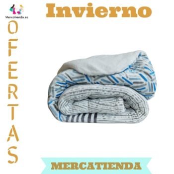 Edredón Nórdico | Borreguillo & Sedalina | +600g Térmico + Fundas de Cojín de Regalo | Margarita en Gris.