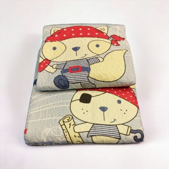 Colcha de cama Juvenil Reversible Estampada - Diseño Marinero - Para 90cm y 105cm - Económica.
