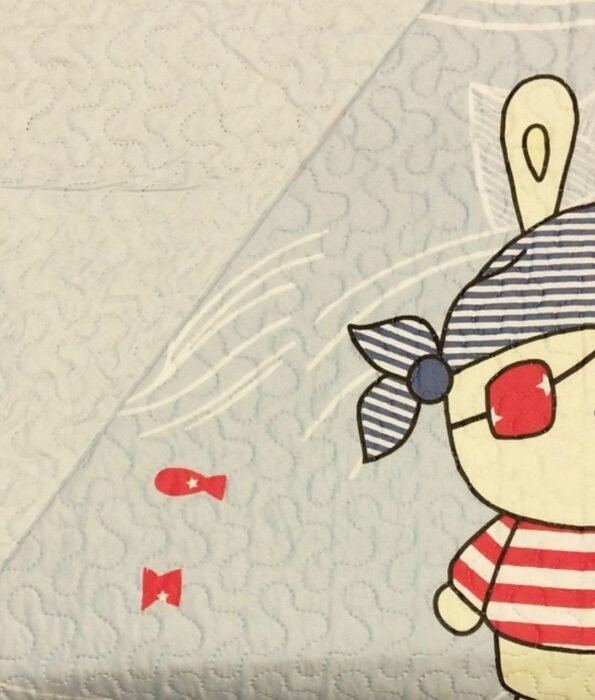 Colcha de cama Juvenil Reversible Estampada - Diseño Marinero - Para 90cm y 105cm - Económica.