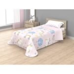 Colcha Juvenil Reversible Unicornio para Cama 90/105cm
