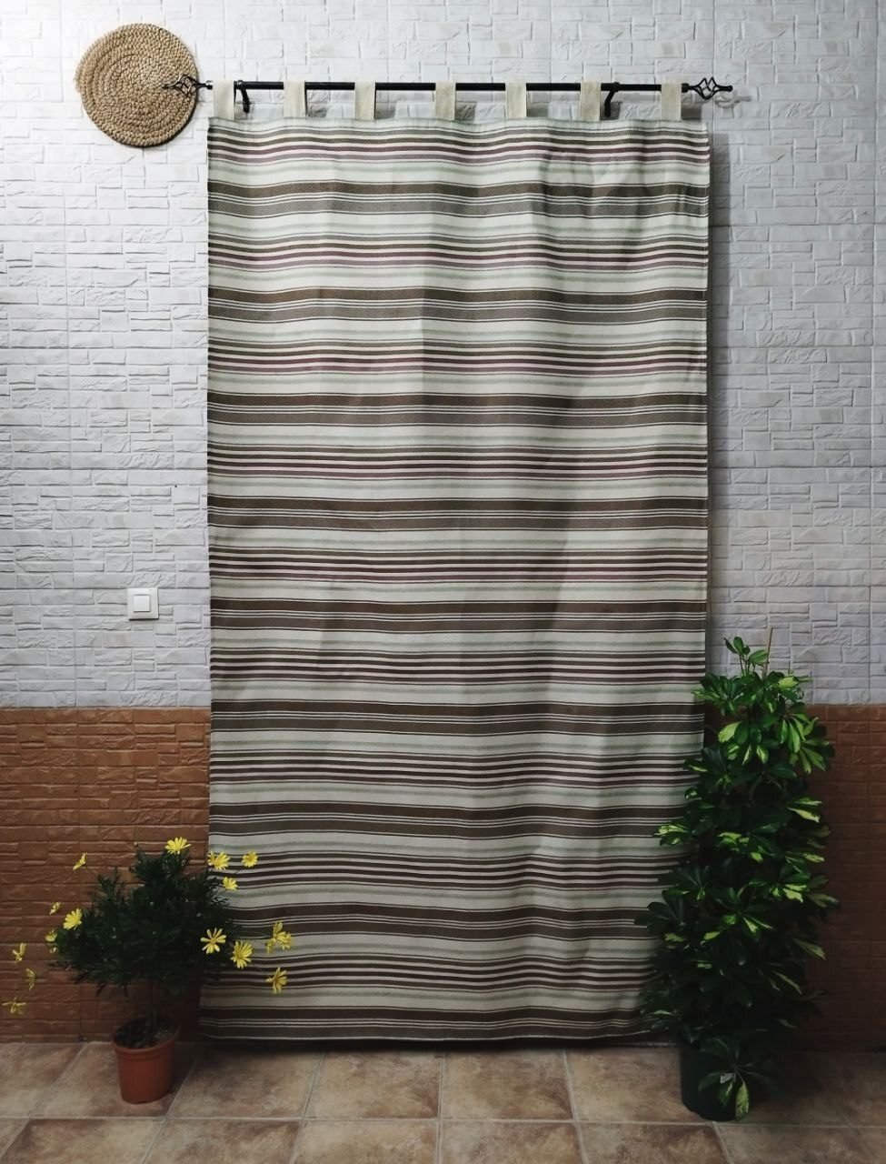 Cortinas Exteriores 140x260cm - Protección y Estilo Español Marrón