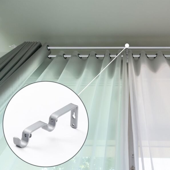 Barras de Cortina Dobles Plata: Durabilidad y Diseño