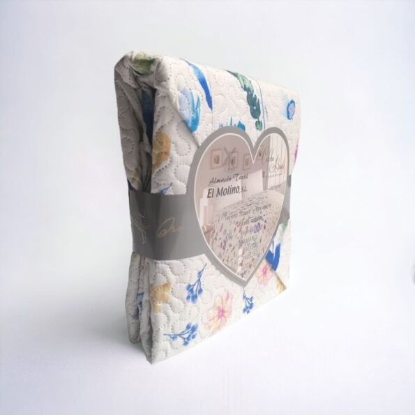 Colcha de Verano económica, Cubrecama Reversible Sin Cojines. Cubre sofá Colección El Molino LT-1 Granada.