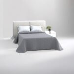 Colcha Reversible Geométrica Gris – Mercatienda.es