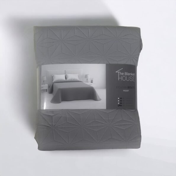 Colcha de Verano Reversible con Diseño Geométrico - Color Gris - Elegancia y Frescura por Solo 15€ - Envío Gratis en Mercatienda.es