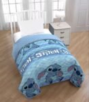 Colcha Stitch Alegre en Azul - Comodidad y Diversión de Disney para el Descanso Nocturno-Cama de 80/90 cm. - Envío Gratis en Mercatienda.es