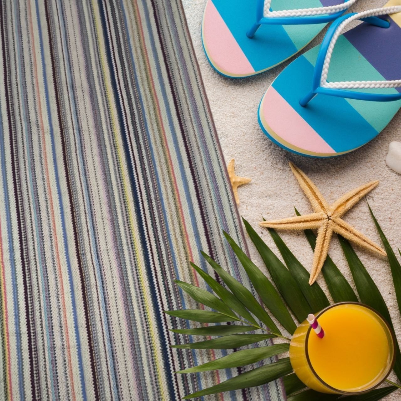 Toalla Mixta Multifuncional para Baño, Piscina y Playa - 100% Algodón