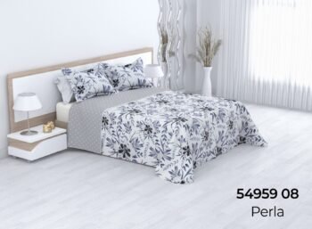 Colcha bouti cosida reversible cubrecama modelo Perla para primavera/verano/otoño - Mercatienda.es