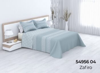 Colcha bouti cosida reversible cubrecama modelo zafiro para primavera/verano/otoño - Mercatienda.es