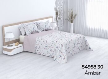 Colcha bouti cosida reversible cubrecama modelo Ambar para primavera/verano/otoño - Mercatienda.es