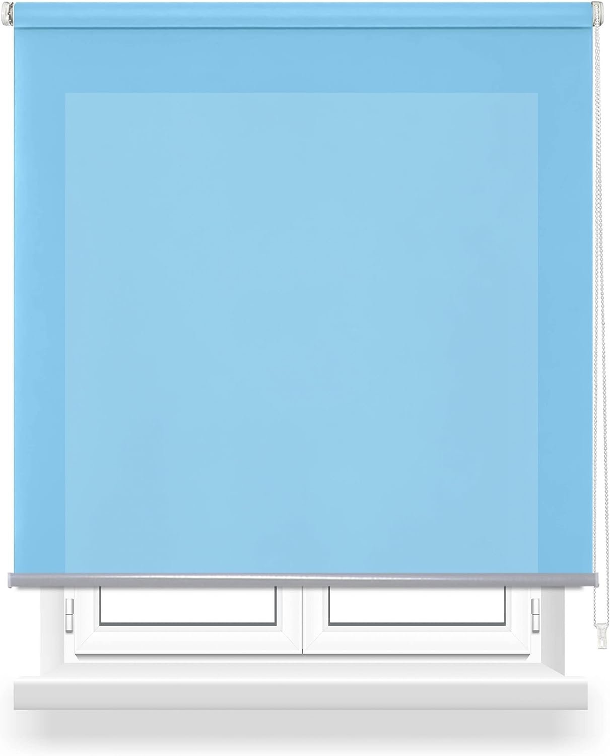 Estor Enrollable Opaco en Azul Lockout para Puertas y Ventanas - Ajustable.