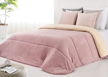 Edredón Nórdico Sherpa Beige para Cama 135/150 cm
