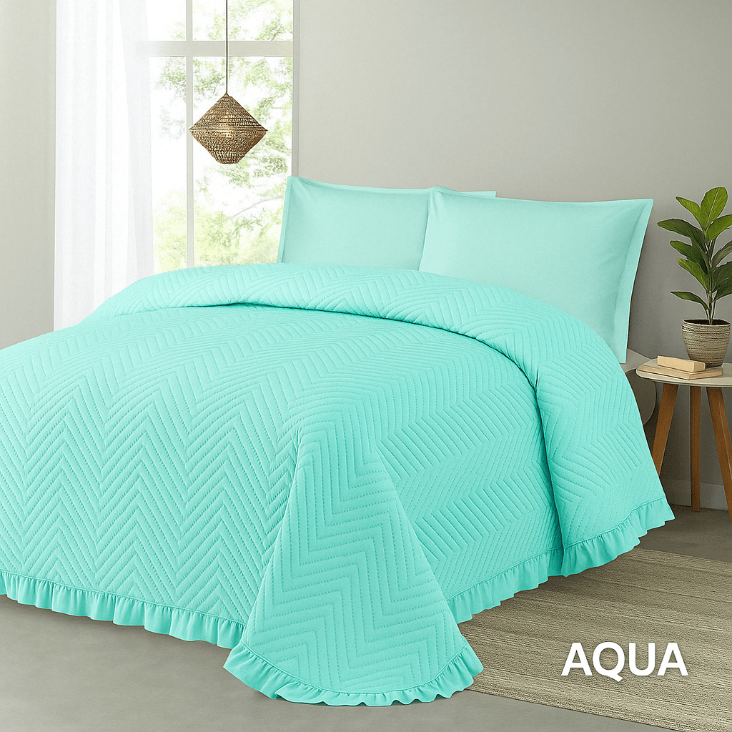 Colcha Bouti Lavada Lisa de Microfibra En Agua Suave, Ligera y Elegante para Verano.