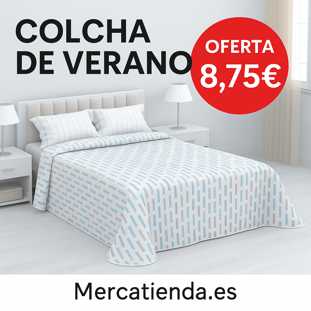 Colcha de verano reversible gris Calisto – ligera y elegante para cama 90 a 150​cm.