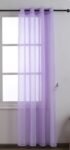 Cortinas translúcidas para salón o dormitorio de 140×260 cm en Lila con visillo liso y gasa fina.