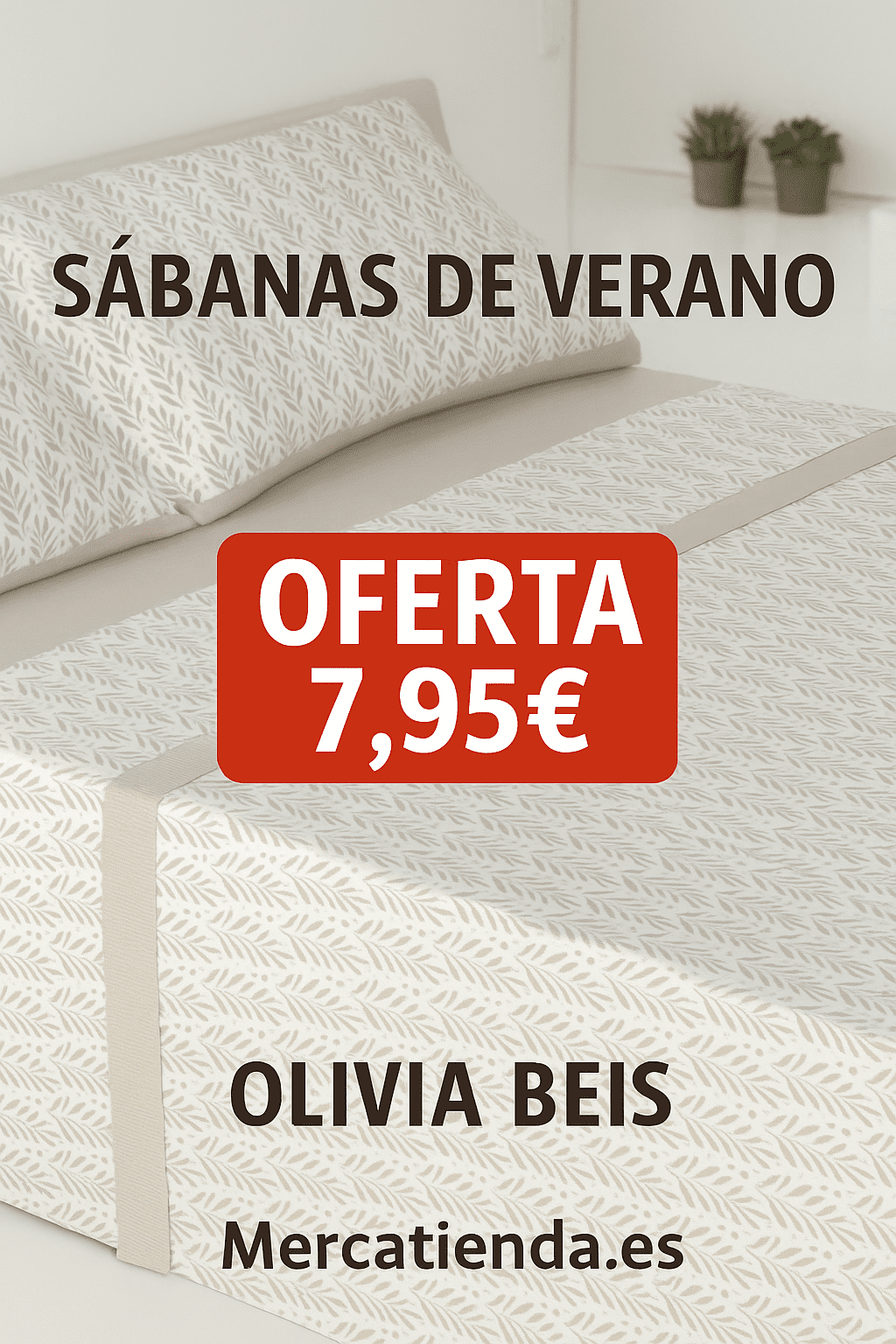 Sábanas Verano Microfibra Tacto Algodón  |Olivia Beis | Lote 2 | Anti-bolitas | Mercatienda.es