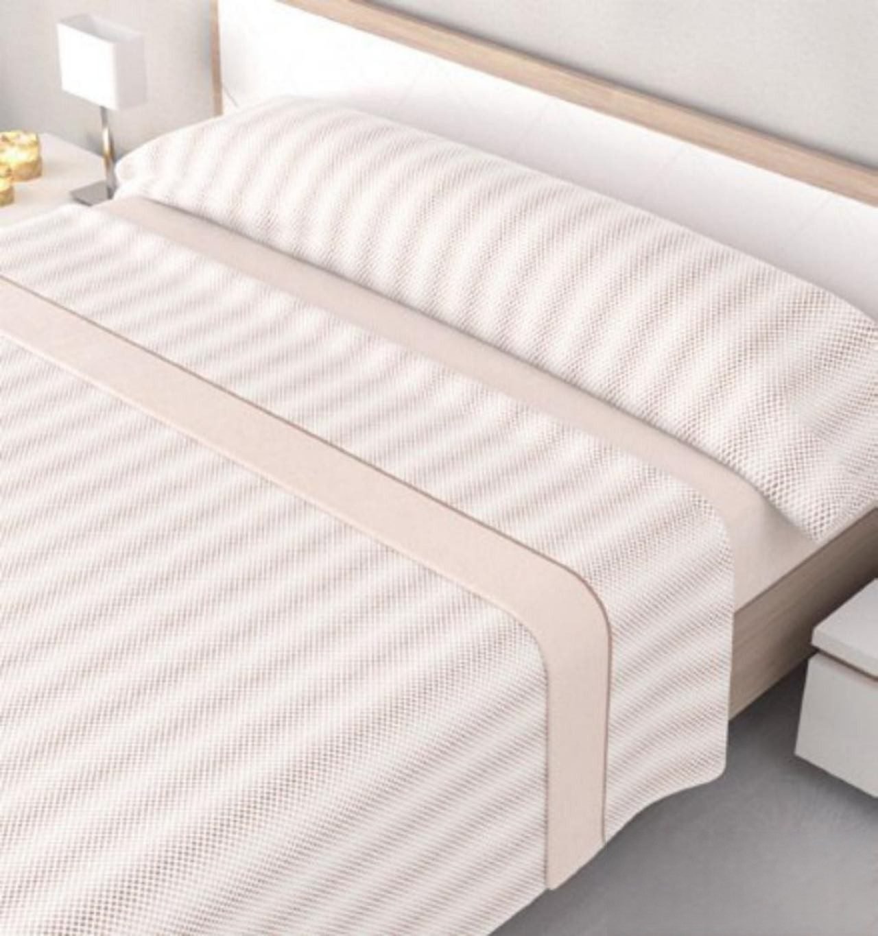 Sábanas de Coralina -Tacto suave Térmicas de Invierno, Doble Perchado 200grs -Kiara Beis- Válidas 190/200cm+30cm.