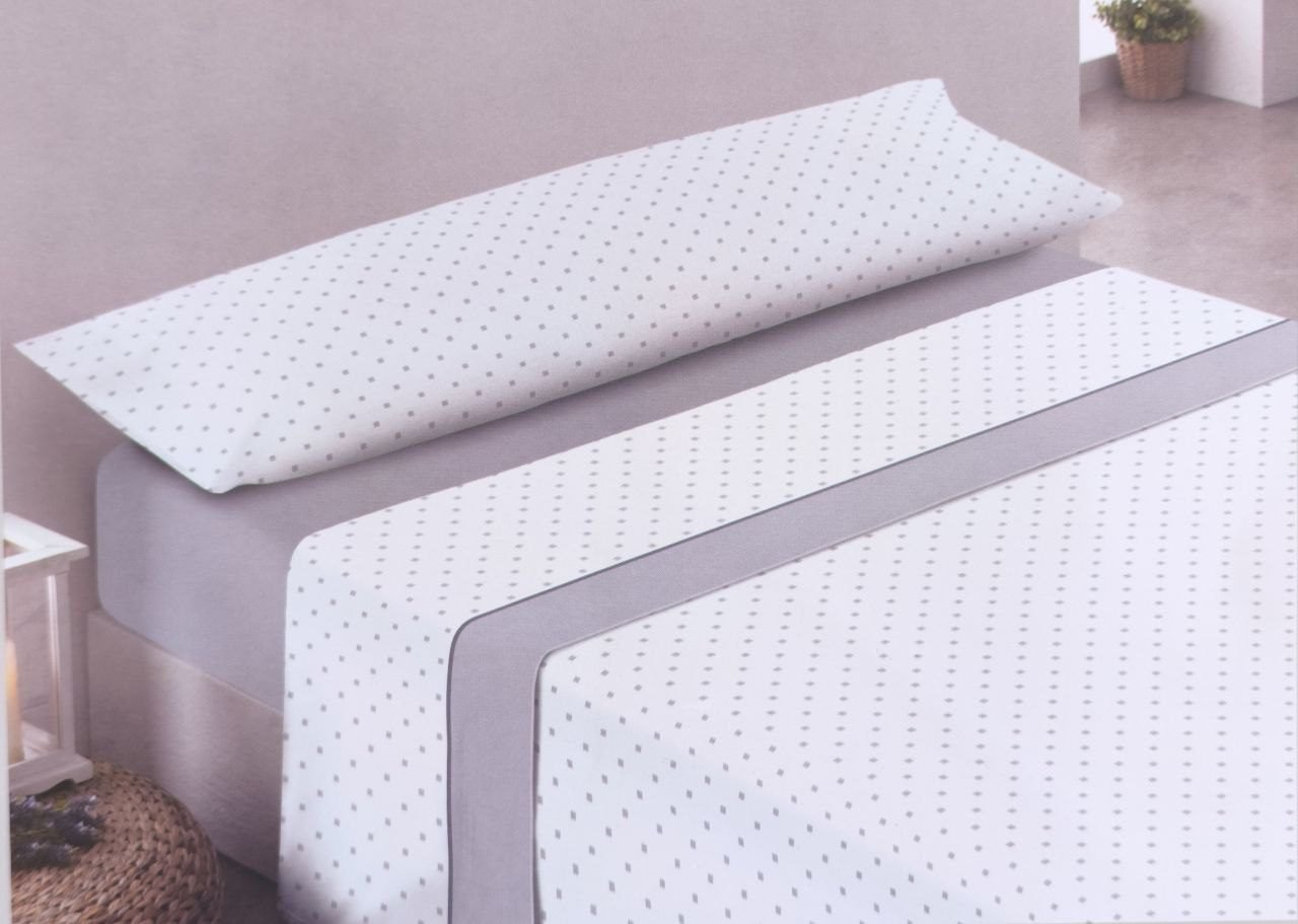 Juego de Sábanas Verano Microfibra Cuadros Nube - Para Camas de 90 a 180 cm | Suave y Fresco | Anti-bolitas | Mercatienda.es