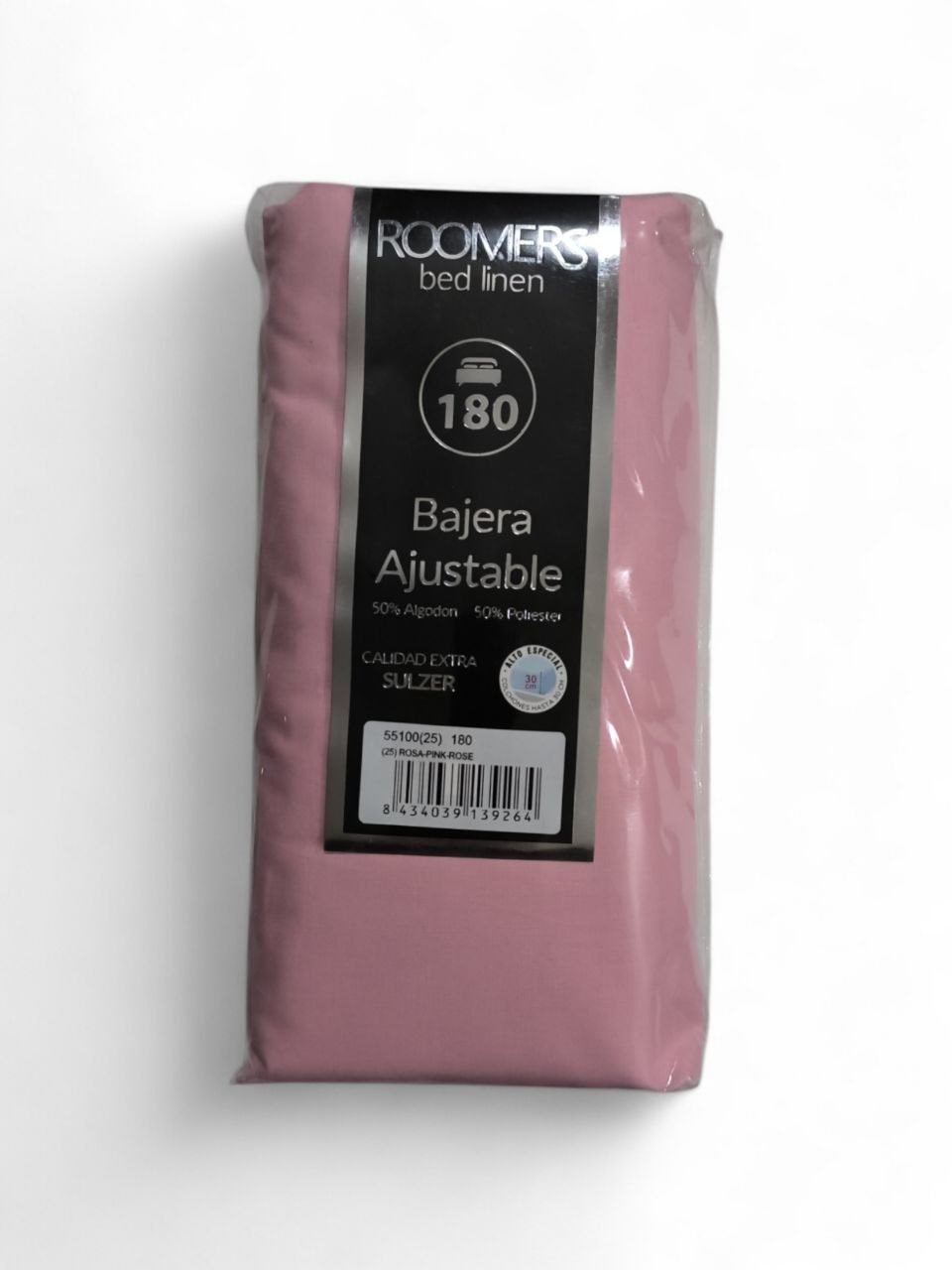 Sábanas Bajeras Rosa Roomers: Ajuste Ideal 30cm - Compra Ya