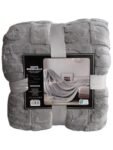 Manta de Sofá y Cama Corazones en Color Gris Claro – Sedalina Suave con Sherpa